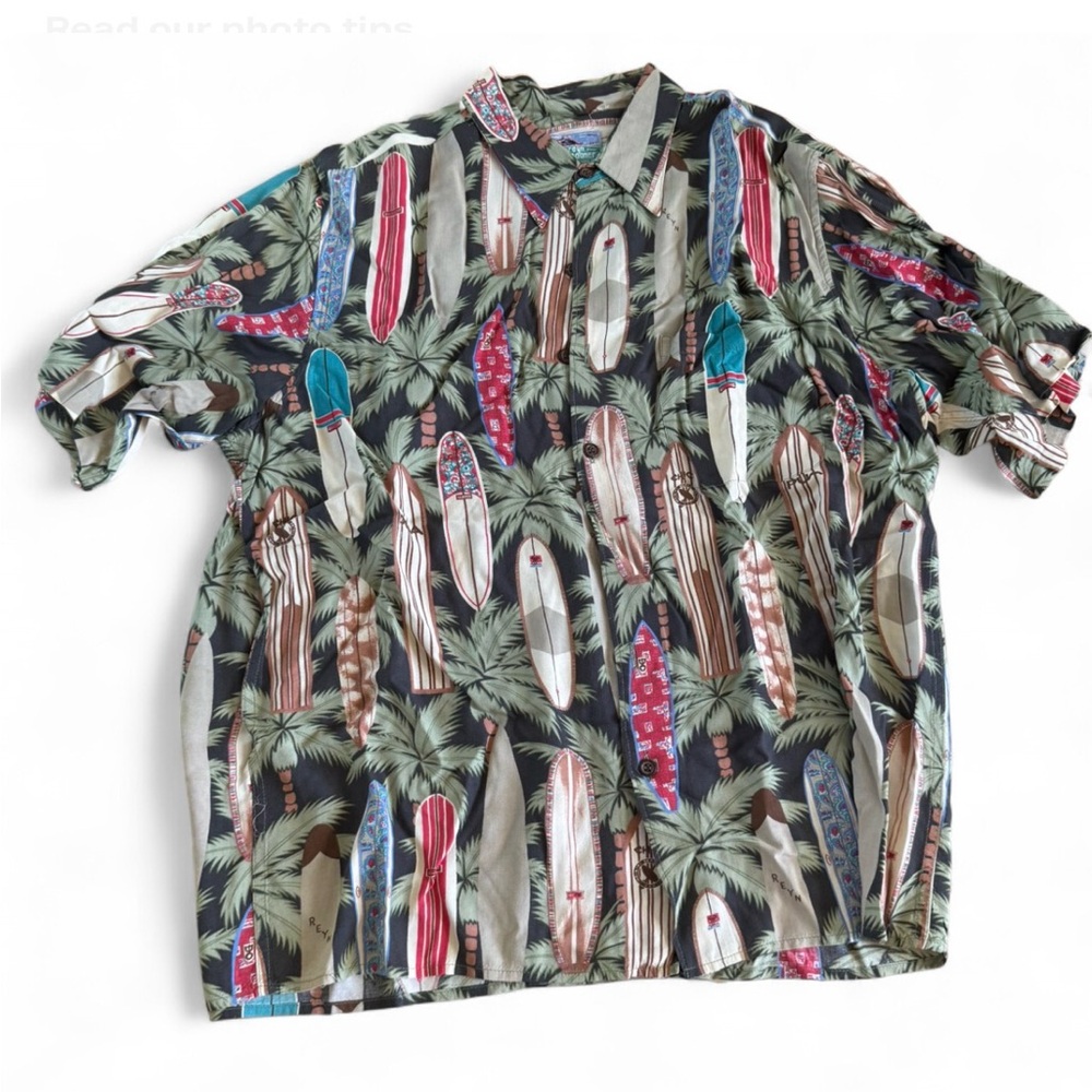 Reyn Spooner Multicolor Surfboard Print Shirt